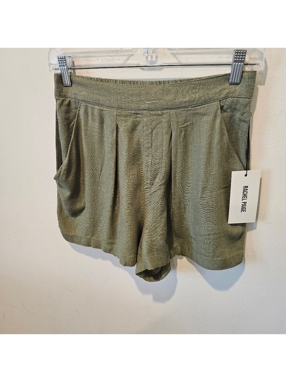 Rachael Paige NWT Women's Rayon Linen Blend Pull-on Shorts, Small